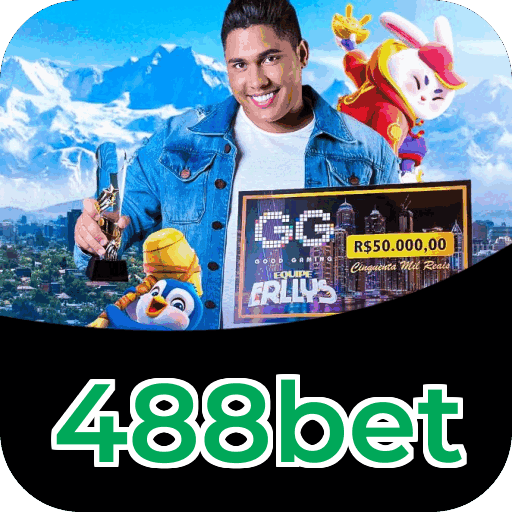 Interface do aplicativo 488bet mostrando jogos disponíveis no iOS e Android